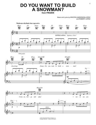 do you want to build a snowman sheet music - Exploring the Melancholic Charm of a Frozen Tune